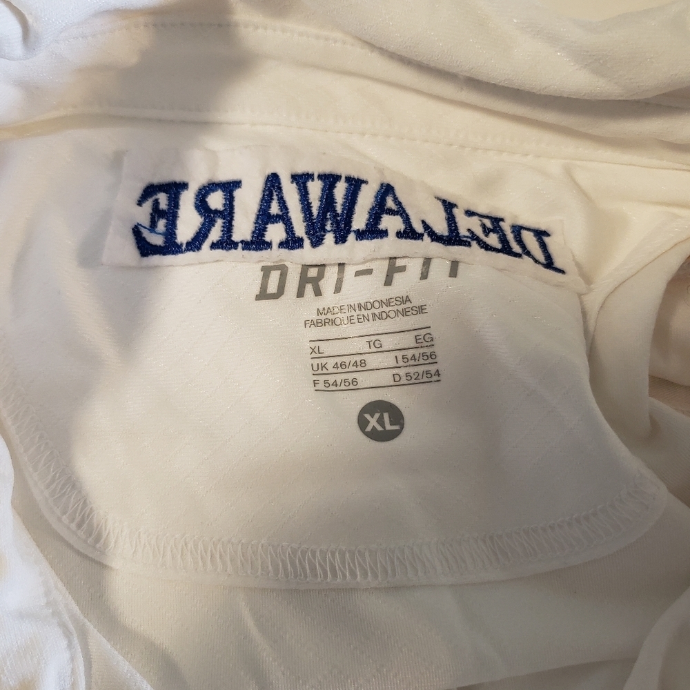 Nike FIT Dry University of Delaware Polo Shirt Men XL white - Picture 9 of 11